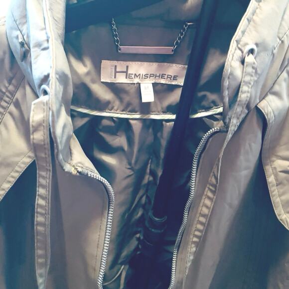 Hemisphere New With Tags Sage ight weight jacket /Raincoat size Medium Retro - Picture 5 of 13